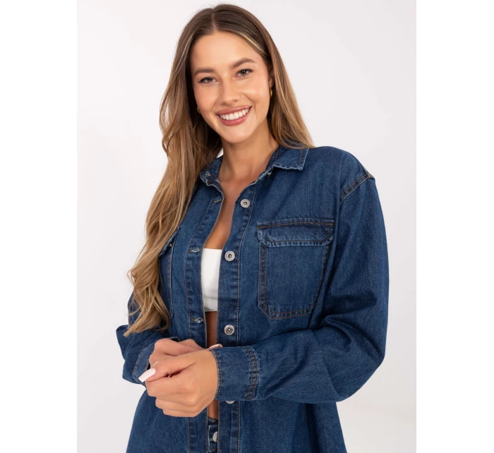 Koszula model 21234049 ciemny niebieski - FPrice