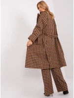 Płaszcz LK PL model 21228956 camelowy - FPrice Płaszcz LK PL model 21228956 camelowy - FPrice