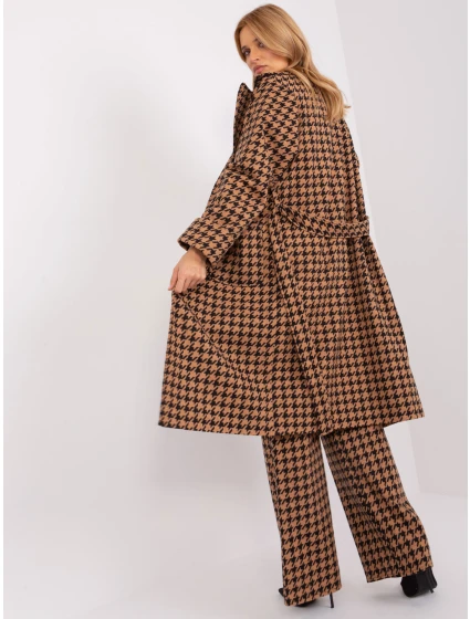 Płaszcz LK PL model 21228956 camelowy - FPrice Płaszcz LK PL model 21228956 camelowy - FPrice