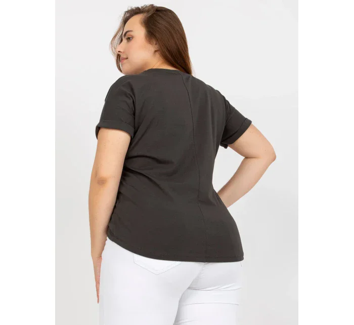 Tričko RV TS model 17459899 tmavá khaki - FPrice Tričko RV TS model 17459899 tmavá khaki - FPrice