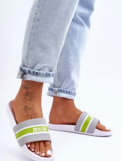 Lehké Pěnové Pantofle Big Star Bílá-Šedá