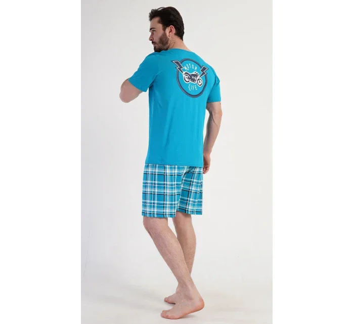 Pánske pyžamové šortky Motocykel