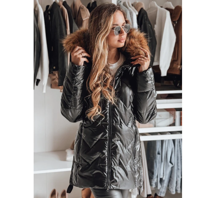 Dámska bunda LANE black FashionStreet TY4049 Dámska bunda LANE black FashionStreet TY4049