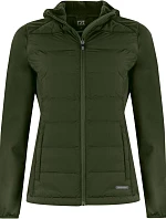 Cutter & Buck Oak Harbor Jacket Women Dámska hybridná bunda 68.1453 ivy green