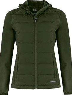 Cutter & Buck Oak Harbor Jacket Women Dámska hybridná bunda 68.1453 ivy green