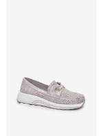 Semišové Polobotky Z Přírodní Kůže Na Platformě model 21692952 Šedé - Artiker