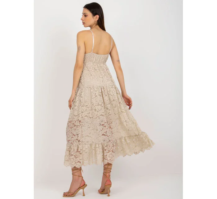 Sukienka TW SK BI model 18634004 beżowy - FPrice Sukienka TW SK BI model 18634004 beżowy - FPrice