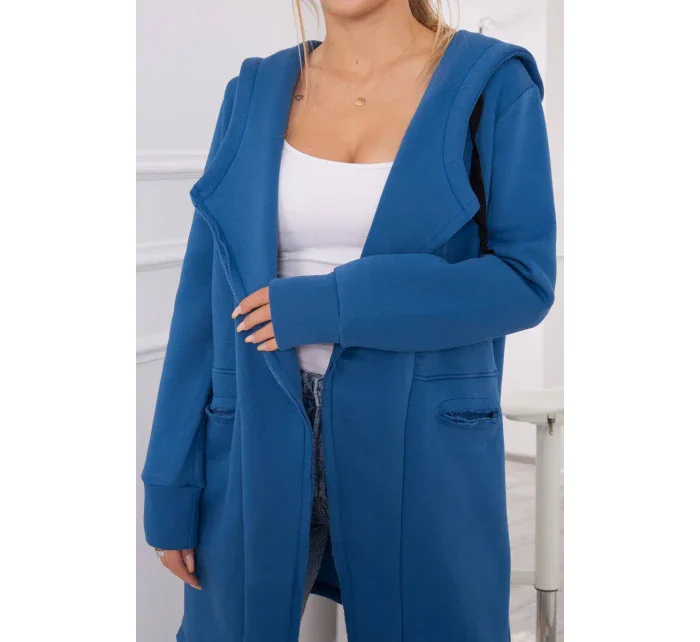 Zateplená džínová bunda s kapucí Zateplená džínová bunda s kapucí