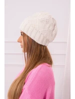 Dámská čepice  light ecru model 18751753 - K-Fashion