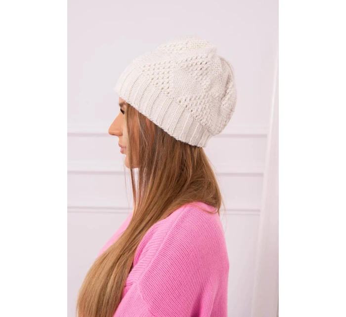 Dámská čepice  light ecru model 18751753 - K-Fashion