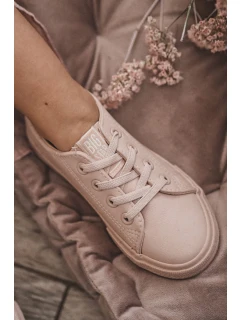 Skórzane Trampki Big Star JJ374022 Nude