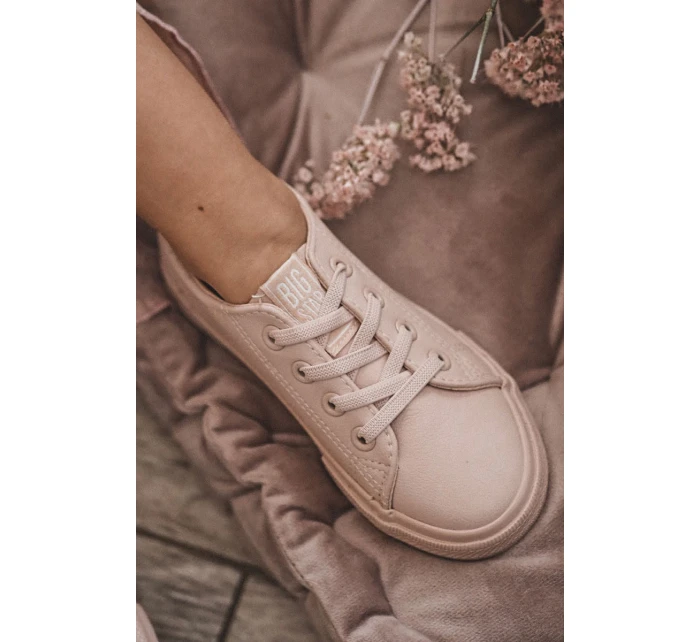 Skórzane Trampki Big Star JJ374022 Nude