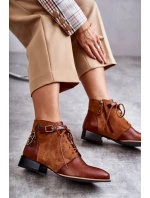 Dámské kožené kozačky model 21597650 - Maciejka