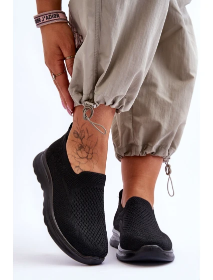 Dámské textilní nazouvací tenisky černé model 21618171 - EVENTO