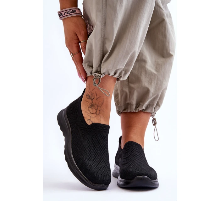 Dámské textilní nazouvací tenisky černé model 21618171 - EVENTO