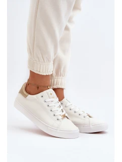 Dámské tenisky z ekologické kůže bílé model 21648225 - EVENTO