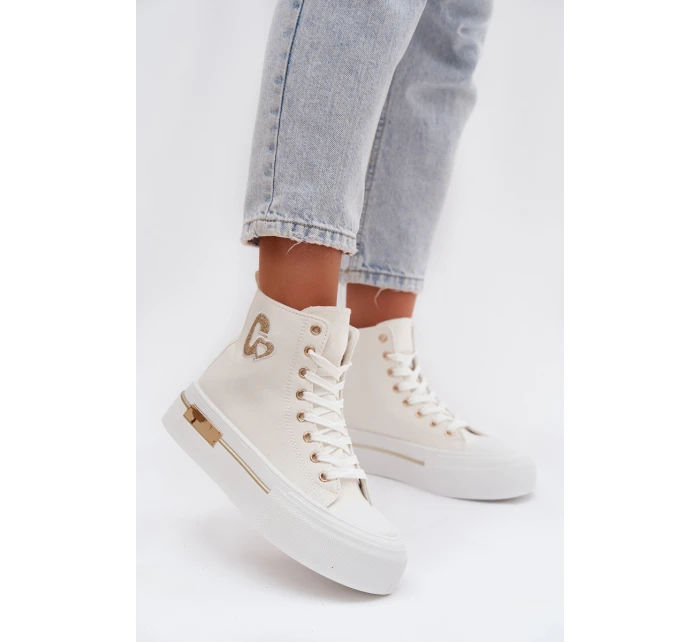 Dámské tenisky na platformě Bílé Meloria