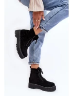 Dámske členkové topánky M532-1 model 190537 Black - ERYNN