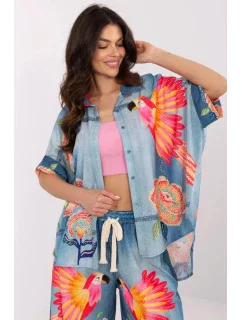 Košeľa s krátkym rukávom model 210033 Taliansko Moda