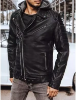 Pánská kožená bunda černá Dstreet model 21965722 - FashionStreet