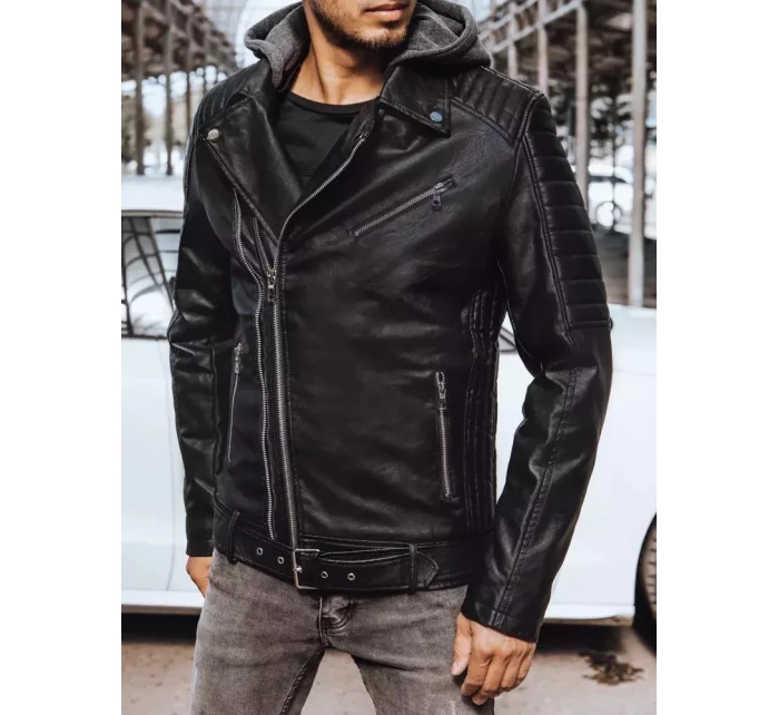Pánská kožená bunda černá Dstreet model 21965722 - FashionStreet