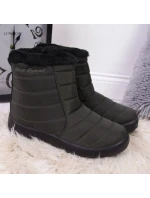 Nepromokavé sněhové boty na zip NEWS W model 17606242 khaki - Inny Nepromokavé sněhové boty na zip NEWS W model 17606242 khaki - Inny