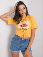 T shirt PM TS model 20985207 jasny pomarańczowy - FPrice T shirt PM TS model 20985207 jasny pomarańczowy - FPrice