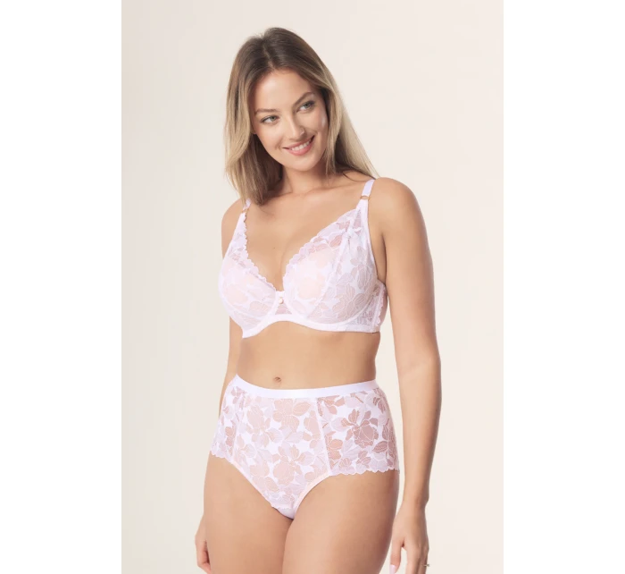 Hanna nohavičky s vysokým pásom biele