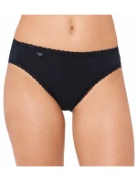 Dámske nohavičky sloggi 24/7 Cotton Lace Tai - čierne - SLOGGI