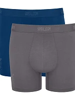Pánske boxerky SLG Base Short C2P - UNKNOWN - svetlo šedá-tyrkysová V001 - SLOGGI