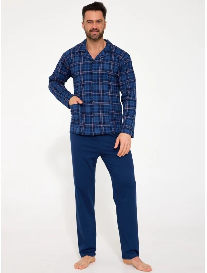 pyžamo model 21921753 dlouhé/r S2XL pánské rozepínací - Cornette