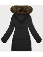 Černá dámská zimní bunda s kapucí model 21783432 - J.STYLE