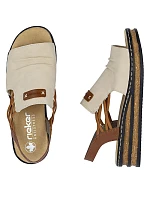 damskie na beżowe model 22087115 - Rieker