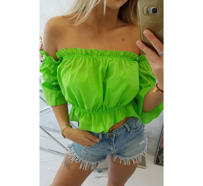 Svetlo zelená pruhovaná blúzka Svetlo zelená pruhovaná blúzka