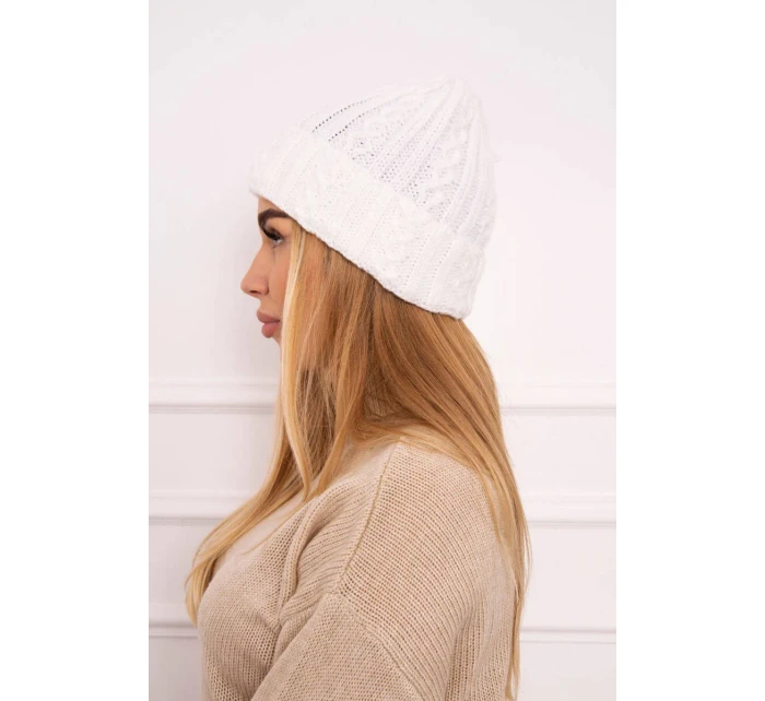 Šiltovka s vyhrňovacou časťou Marzena K206 biela Šiltovka s vyhrňovacou časťou Marzena K206 biela