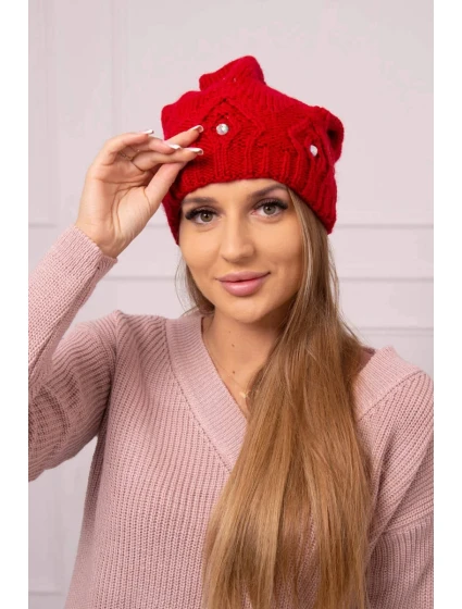 Dámska čiapka Ramona K383 červená