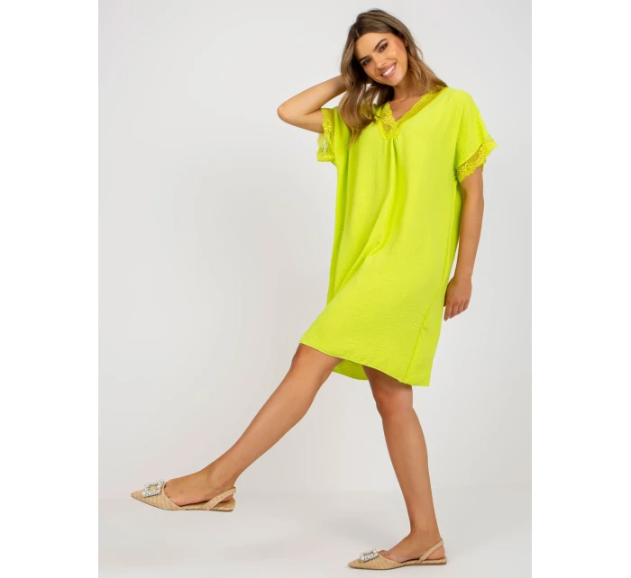 Šaty DHJ SK model 17388170 vápno - FPrice