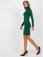 Dámské šaty NM SK NG model 17899726 tmavě zelené - FPrice Dámské šaty NM SK NG model 17899726 tmavě zelené - FPrice