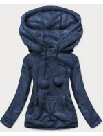 Tmavo modrá dámska plyšová mikina (HH033) Tmavo modrá dámska plyšová mikina (HH033)