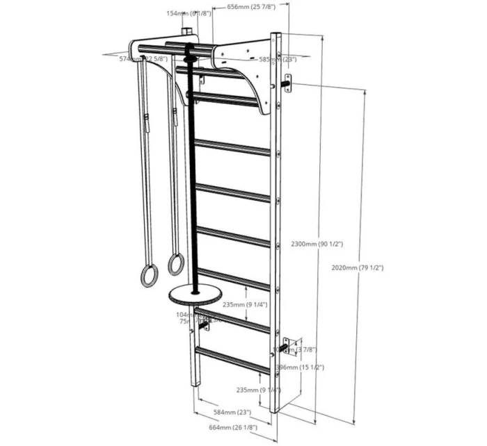 DRABINKA  Z DRĄŻKIEM I   dětské model 21830317 - Benchk