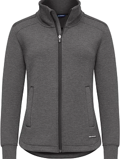 Cutter & Buck Pemberton Cardigan Full Zip Women Dámsky sveter 68.8427 antracitová melírovaná farba