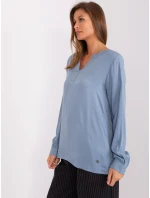 Blúzka D73792M11081A sivomodrá Blúzka D73792M11081A sivomodrá