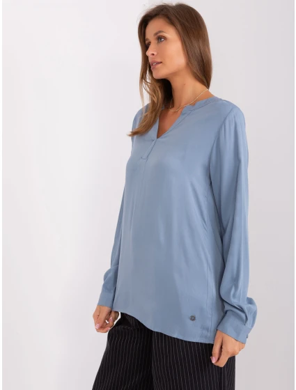 Blúzka D73792M11081A sivomodrá Blúzka D73792M11081A sivomodrá