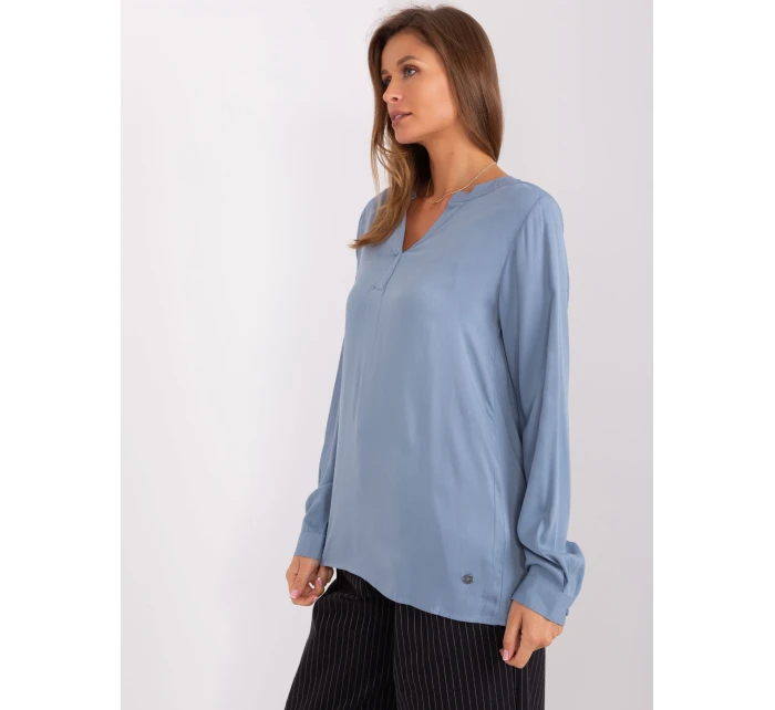 Blúzka D73792M11081A sivomodrá Blúzka D73792M11081A sivomodrá