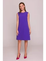 model 21154745 Šaty bez rukávů fialové - STYLOVE