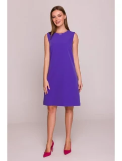model 21154745 Šaty bez rukávů fialové - STYLOVE