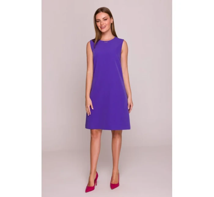 model 21154745 Šaty bez rukávů fialové - STYLOVE