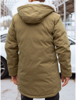 Pánska tmavobéžová zimná bunda Dstreet TX4602