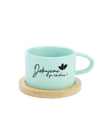 DĚKUJEME ZA VŠECHNO! - mint hrníček makronka 200 ml