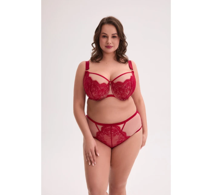 POLOMÄKKÁ MAXI PODPRSENKA AINA ART 1273 ČERVENÁ